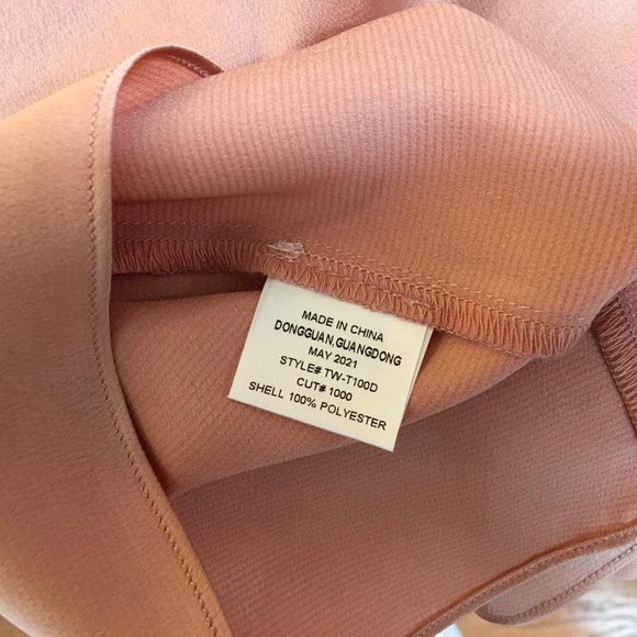 The Westside Women Blouse Peach Color Sz M g06 - Picture 8 of 9
